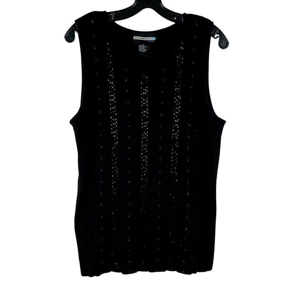 Requirements Women’s Sleeveless Beaded Tank 2X